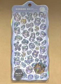 クーリア ボンボンドロップシール ステッカー しゃぼんボンボン オーロラ 羽