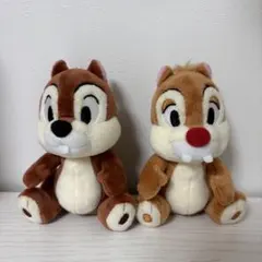 チップとデール　ぬいぐるみバッジ