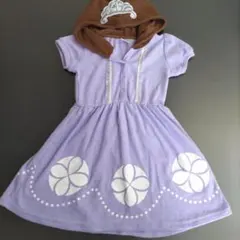 プリンセスソフィア☆フード付き紫色ドレス 120cm