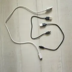 typec USBケーブル 3本セット ホワイト ブラック