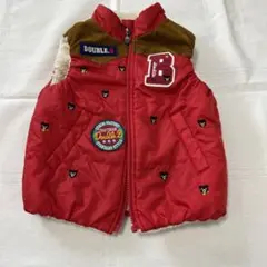 DOUBLE.B 赤 ダウンベスト 100cm