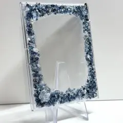 デコ硬質ケース トレカケース ブルー ハンドメイド ⑤