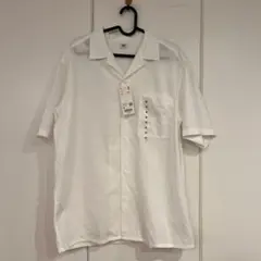 新品UNIQLO オープンカラーシャツ 半袖 ホワイト Mのサムネイル