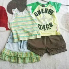 送込♥4点セット スカート パンツ 半袖 タンクトップ