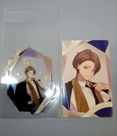 にじさんじ 7周年 OS特典箔押しホロクリア＆ランダムチェキ風 N 加賀美ハヤト