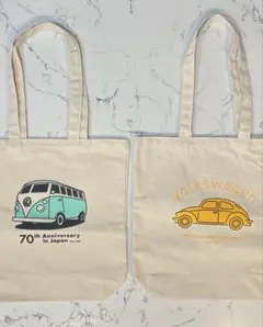 フォルクスワーゲン　70周年記念エコバッグ　２個セットのサムネイル