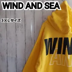 【ウィンダンシー】希少 ビッグロゴプリント パーカー 3XL 黄