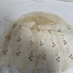 刺繍オーガンジーショール ストール 結婚式 パーティー 卒業式　謝