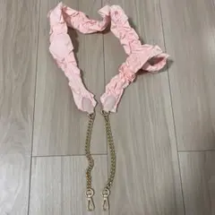 スマホショルダー　ピンク　フリル　新品