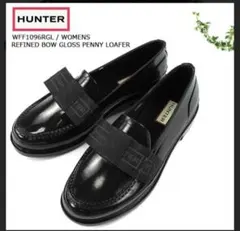 レインブーツ　リボンローファー　新品未使用[HUNTER]