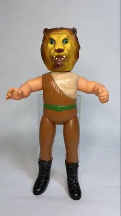 美品 中嶋製作所 タイガーマスク 面取れ スタンダードサイズ ソフビ