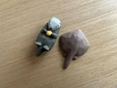 川崎誠二の木彫りの動物たち マスコットフィギュア3