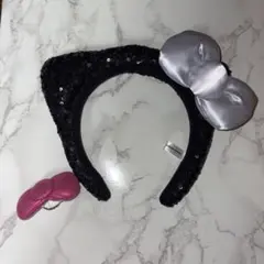 ハローキティ カチューシャ リボン指輪セット