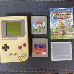任天堂 ゲームボーイ 本体+ゼルダ&テトリス ケース付 レトロ