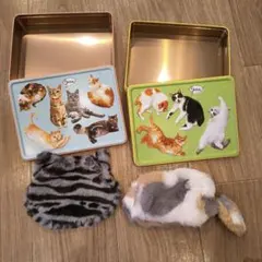 ねこみゃみれ　ポーチ、缶4点セット ※中身なし