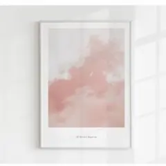 アートポスター　インテリア　ピンク　空　スピリチュアル　かわいい　絵画　絵