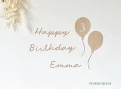 【送料込み】レターバナー 誕生日飾り 名入れ バースデー 撮影 装飾 III