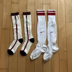 NIKE IGNIO サッカーソックス 白　19-21センチ　2足