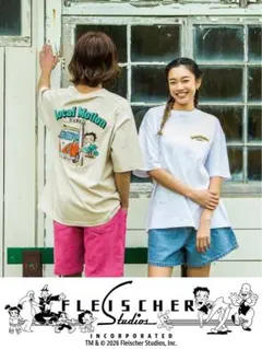 ローカルモーション♡ベティーサガラ刺繍Tシャツ♡ベージュ／Mのサムネイル