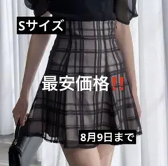 マーキュリーデュオ　シアーチェックバックレースアップミニスカパンのサムネイル