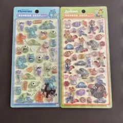 ボンボンドロップシール　ズートピア　モンスターズインク