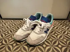New Balance 997 スニーカー グレー/ホワイト/ターコイズ