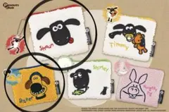 ひつじのショーン もこもこスクエアポーチ　2個セット