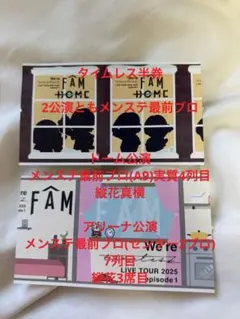 timelesz 半券 チケット