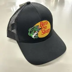 Bass Pro Shops ブラックキャップ メッシュ 刺繍