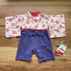 袴　ロンパース　靴下付き　お正月　100日祝い　ひな祭り