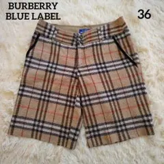 美品✨　バーバリーブルーレーベル　ショートパンツ　ノバチェック　S　ハーフパンツ