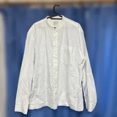 MUJI 無印良品 スタンドカラーシャツ フランネル　XLサイズのサムネイル