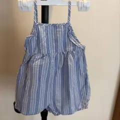 ZABA ストライプオーバーオール 3-4歳用