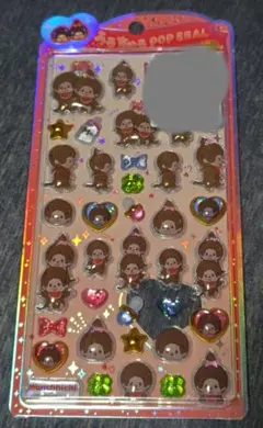 【正規品】うるちゅるポップシール　モンチッチ　赤 新品未使用未開封品