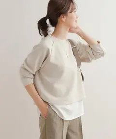 新品◆DOORS ドアーズ◆ダンボールニットドッキングレイヤードプルオーバー