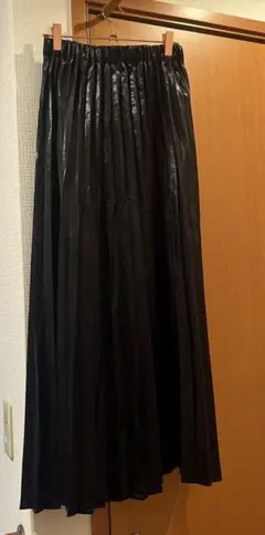 レプシィムブラック ロング プリーツスカート