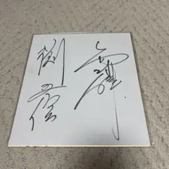 美品 直筆 サイン 色紙 中日 与田剛 背番号 29.25 プロ野球 OB 選手
