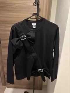 MSGM イタリア製 ひざ丈プリーツワンピース ロゴプリント 長袖 ブラック MSGM イタリア製 ひざ丈プリーツワンピース ロゴプリント 長袖