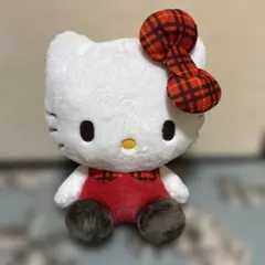 ハローキティ ぬいぐるみ　チェック×チェックドール