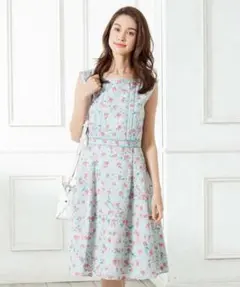 （K08265）TOCCA ダンシングコレオプシス ワンピース　ドレス　花柄