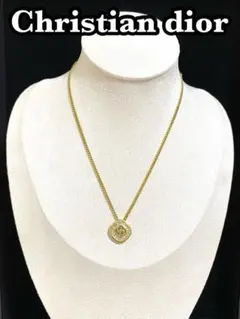 ✨正規品✨クリスチャンディオール ネックレス ラインストーン　ペンダントCD