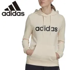 /＊a【未使用】アディダス ロゴプリント スウェット パーカー フーディー M