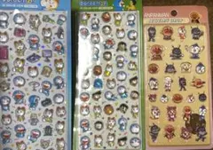 ドラえもん　アンパンマン　ジュエリードロップ　3Dシール