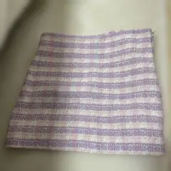 ZARA ミニスカート　ピンク　パステルカラー　春　タイトスカート　ミニスカート