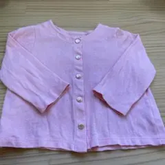プチバトー 長袖　カーディガン　ピンク　80cm