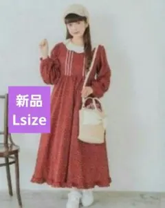 青木美沙子★マロンクリーム★しまむら★ワンピース★しまみさ★Lsize