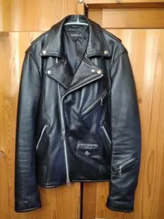 ☆美品☆JACKROSEダブルライダース 羊革 ブラック XL表記サイズ5のサムネイル