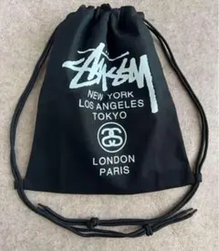 新品 STUSSY ステューシー ナップサック リュック ブラック05