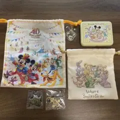 ディズニー disney きんちゃく、ピンズ