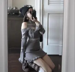 amerge sheer ribbon feminine onepiece